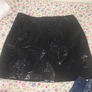 H&M Vinyl Skirt